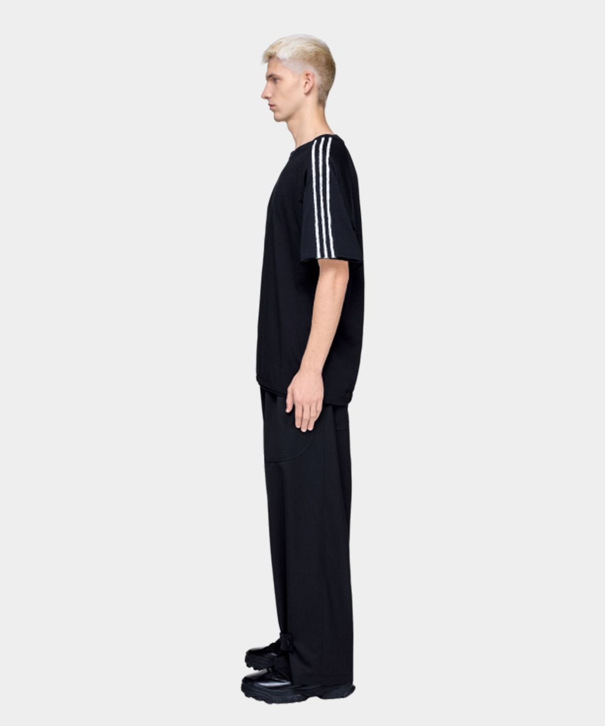 와이쓰리(Y-3) (U) 로우 엣지 3S 숏 슬리브 티셔츠 블랙 RE 3S SS TEE BLACK
