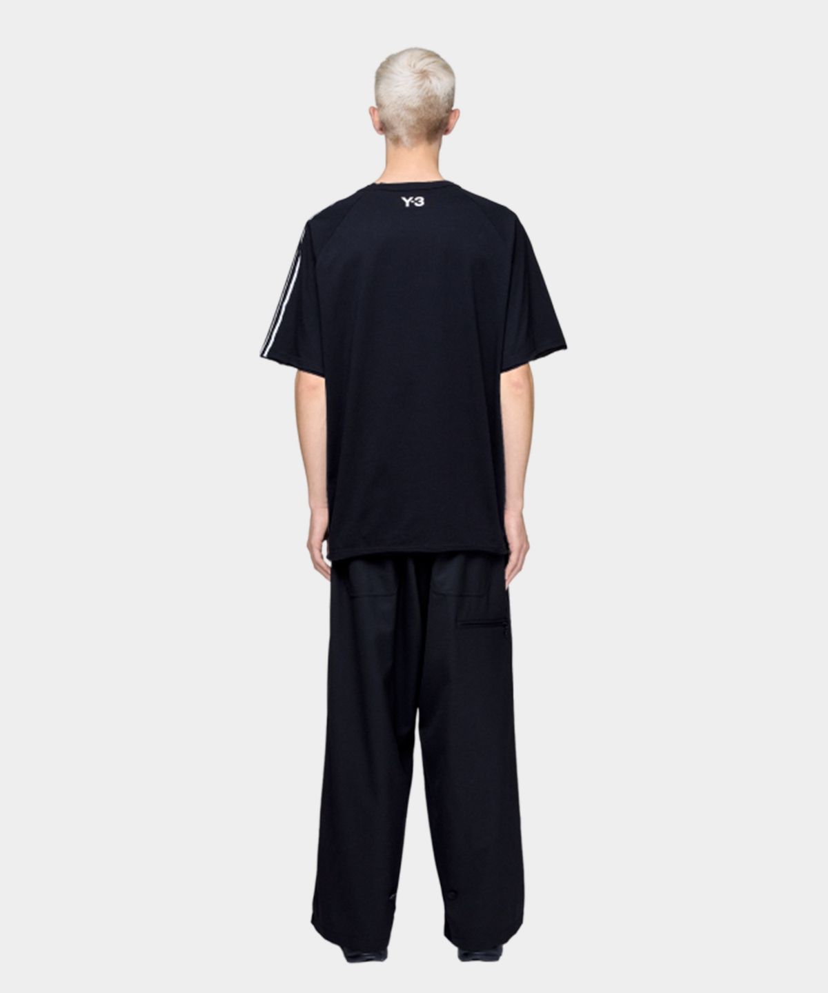 와이쓰리(Y-3) (U) 로우 엣지 3S 숏 슬리브 티셔츠 블랙 RE 3S SS TEE BLACK