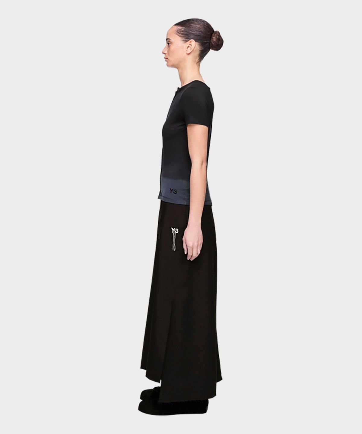 와이쓰리(Y-3) (W) 딥 다이 피티드 티셔츠 블랙 W DD FTD TEE BLACK