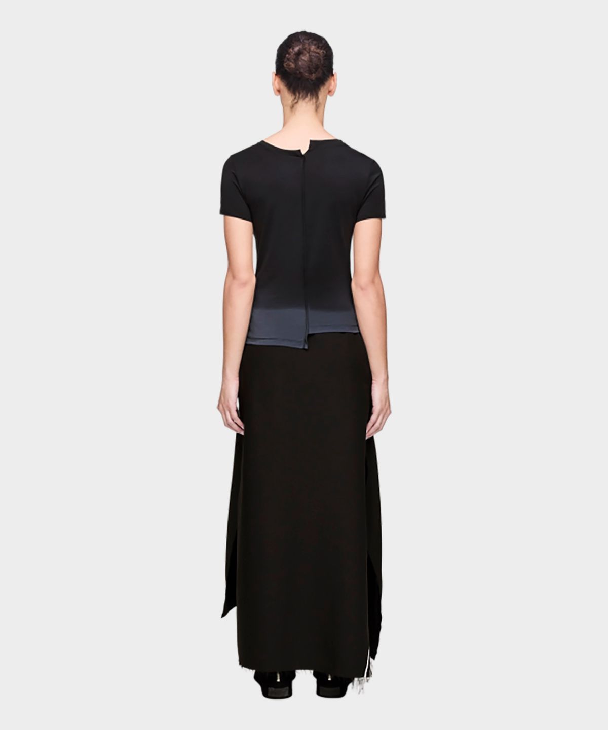 와이쓰리(Y-3) (W) 딥 다이 피티드 티셔츠 블랙 W DD FTD TEE BLACK