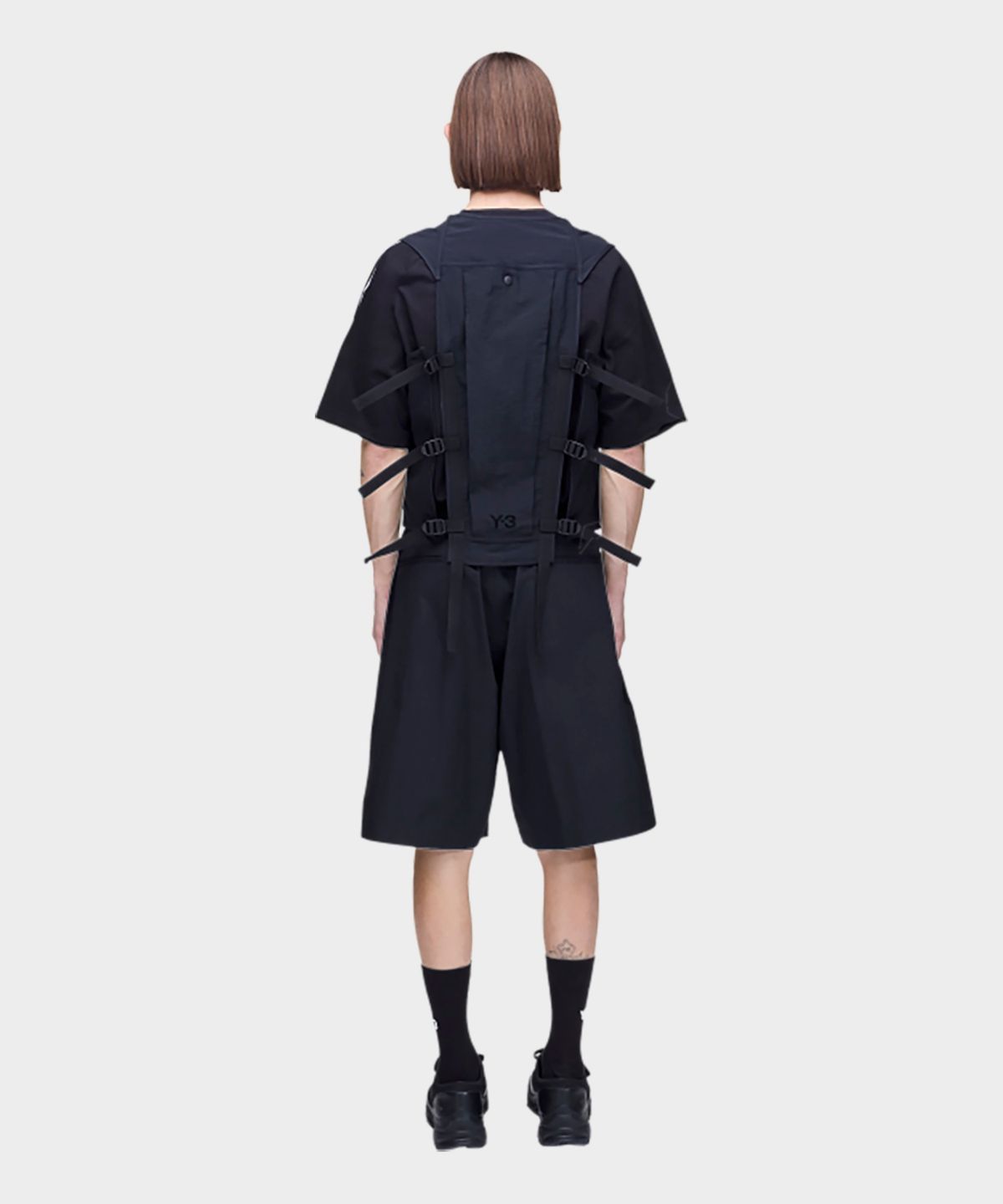 와이쓰리(Y-3) (M) 유틸리티 와이드레그 쇼츠 블랙 UT SHORTS BLACK