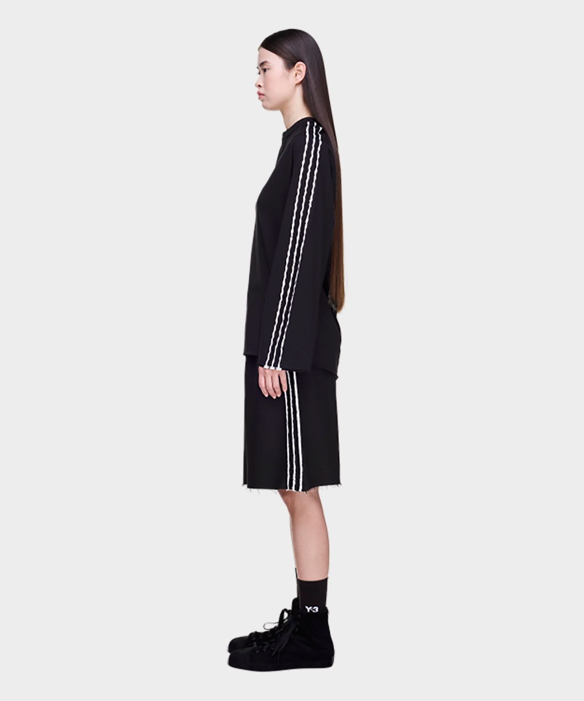 와이쓰리(Y-3) (W) 스포츠 유니폼 로우 컷 3S 쇼츠 블랙 SU RC 3S SHRT BLACK
