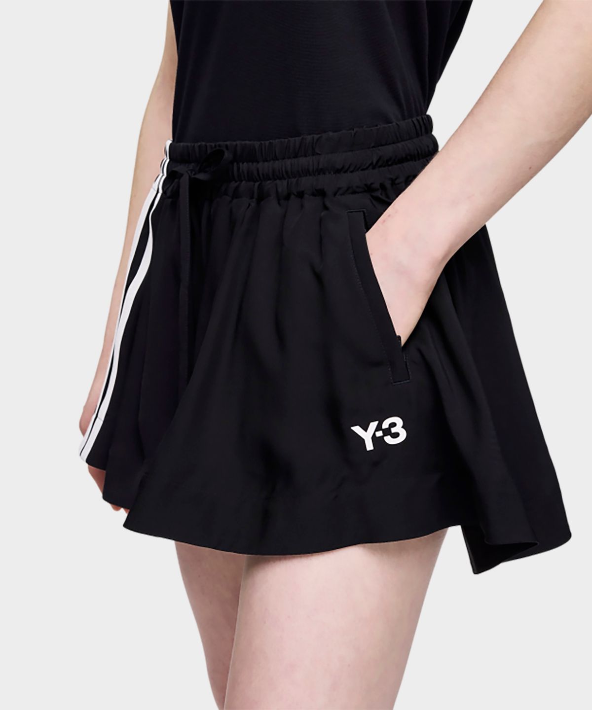 와이쓰리(Y-3) (W) 3S 테니스 쇼츠 블랙 W TENNIS SHORTS BLACK