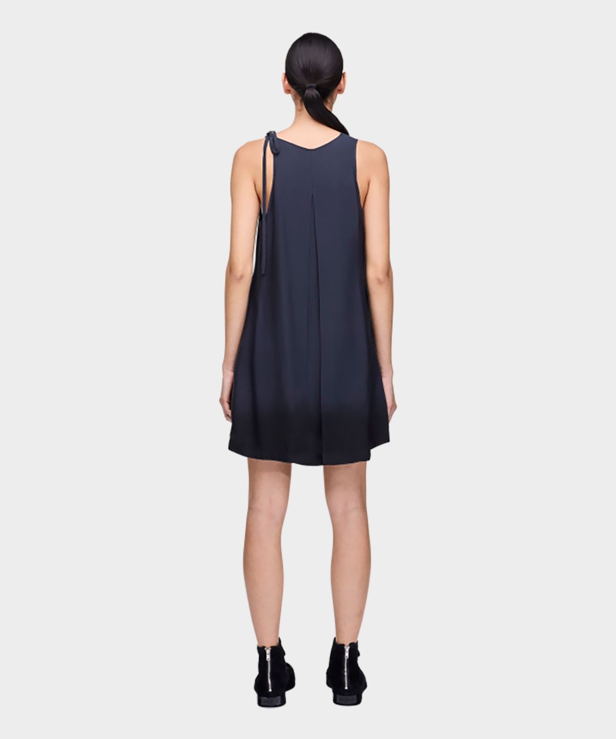 와이쓰리(Y-3) (W) 루즈 숏 딥 다이 드레스 그레이 W SHRT DD DRESS NIGHT GREY/BLACK