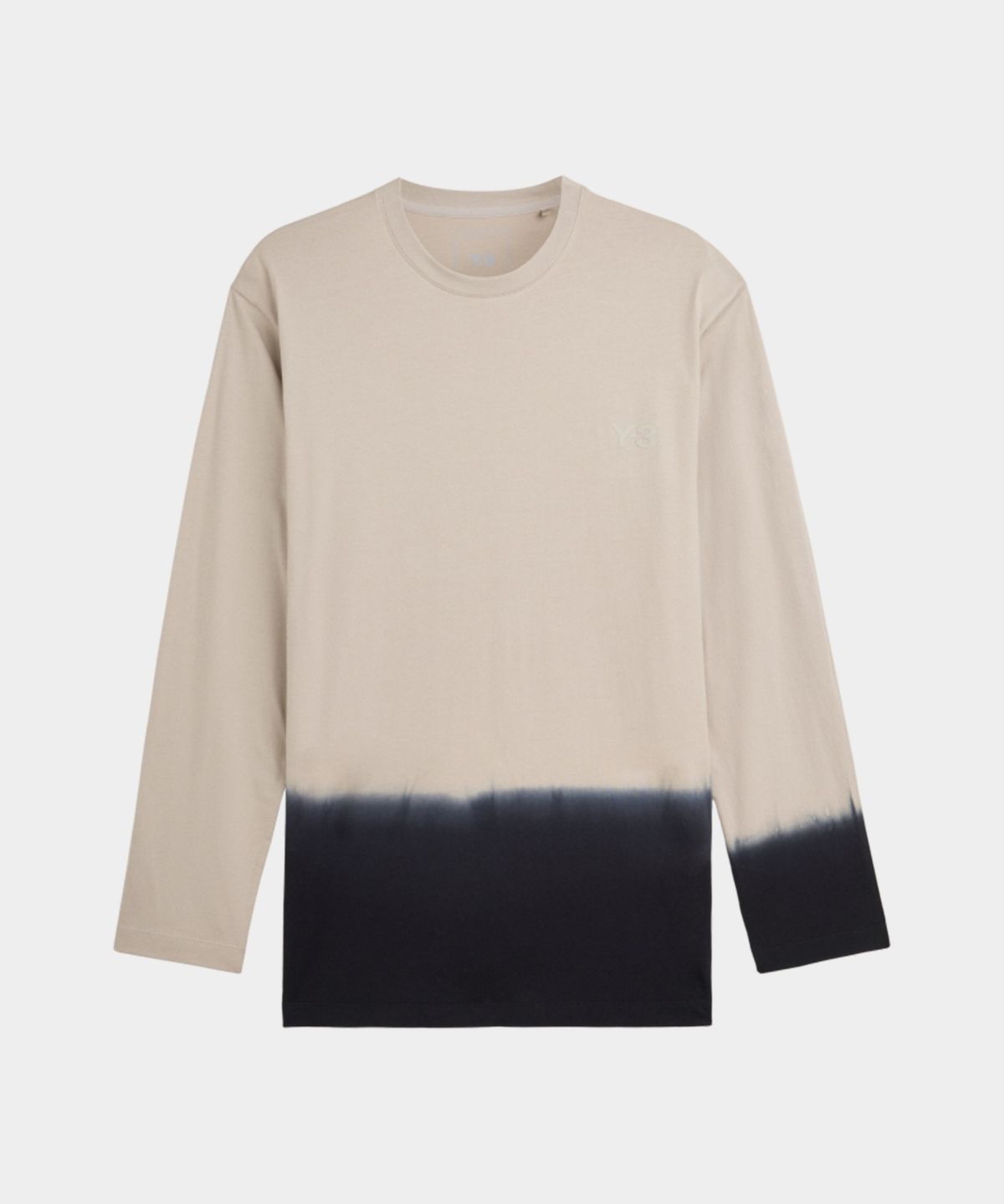 와이쓰리(Y-3) (U) 딥트 롱 슬리브 티셔츠 라이트 브라운 U DIP LS TEE LIGHT BROWN/BLACK