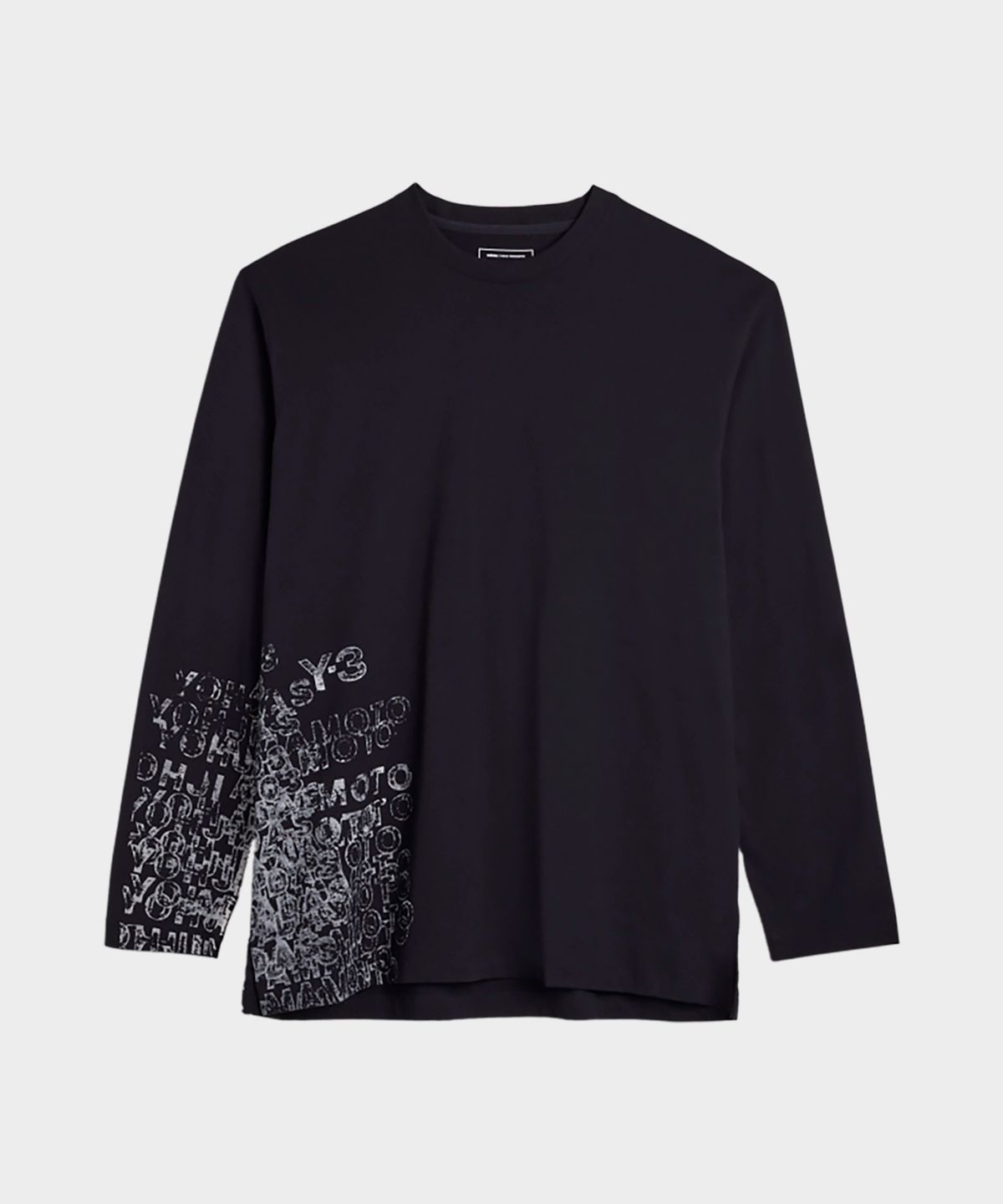 와이쓰리(Y-3) (U) GFX 롱 슬리브 티셔츠 블랙 U GFX LS TEE BLACK