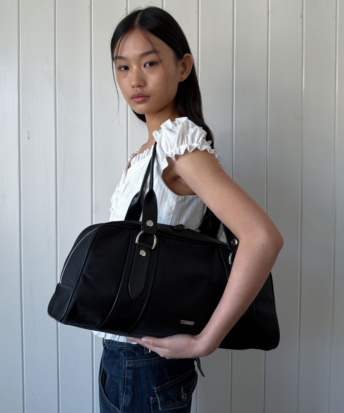 라츠유(LOTSYOU) Vivi Boston Bag BLACK