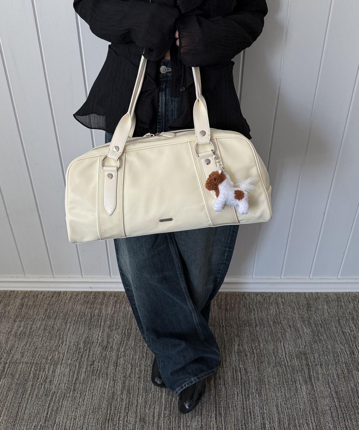 라츠유(LOTSYOU) Vivi Boston Bag IVORY