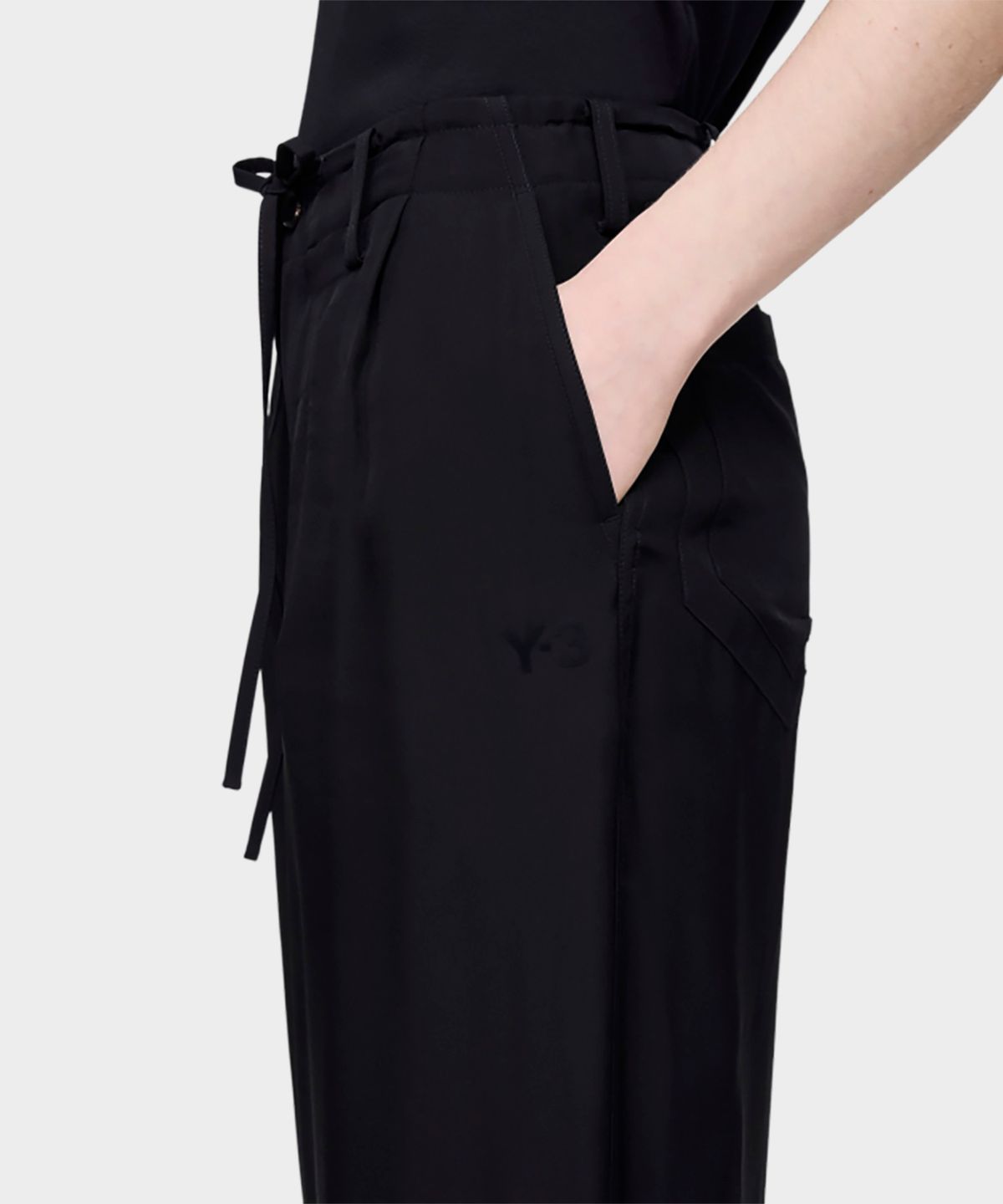 와이쓰리(Y-3) (W) 스트레이트 레그 팬츠 블랙 W UT WL PNT BLACK