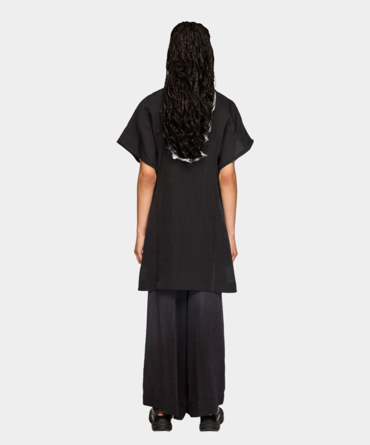 와이쓰리(Y-3) (W) 유틸리티 딥 다이 와이드 팬츠 블랙 W UT DD WID PNT BLACK/NIGHT GREY