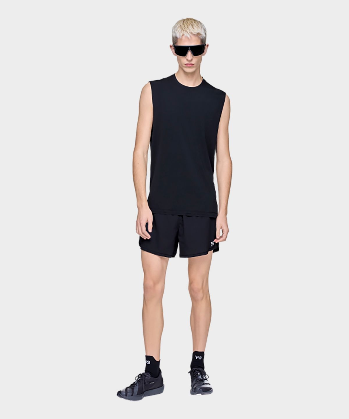 와이쓰리(Y-3) (M) 러닝 탱크 탑 블랙 M RUN TANK RC BLACK