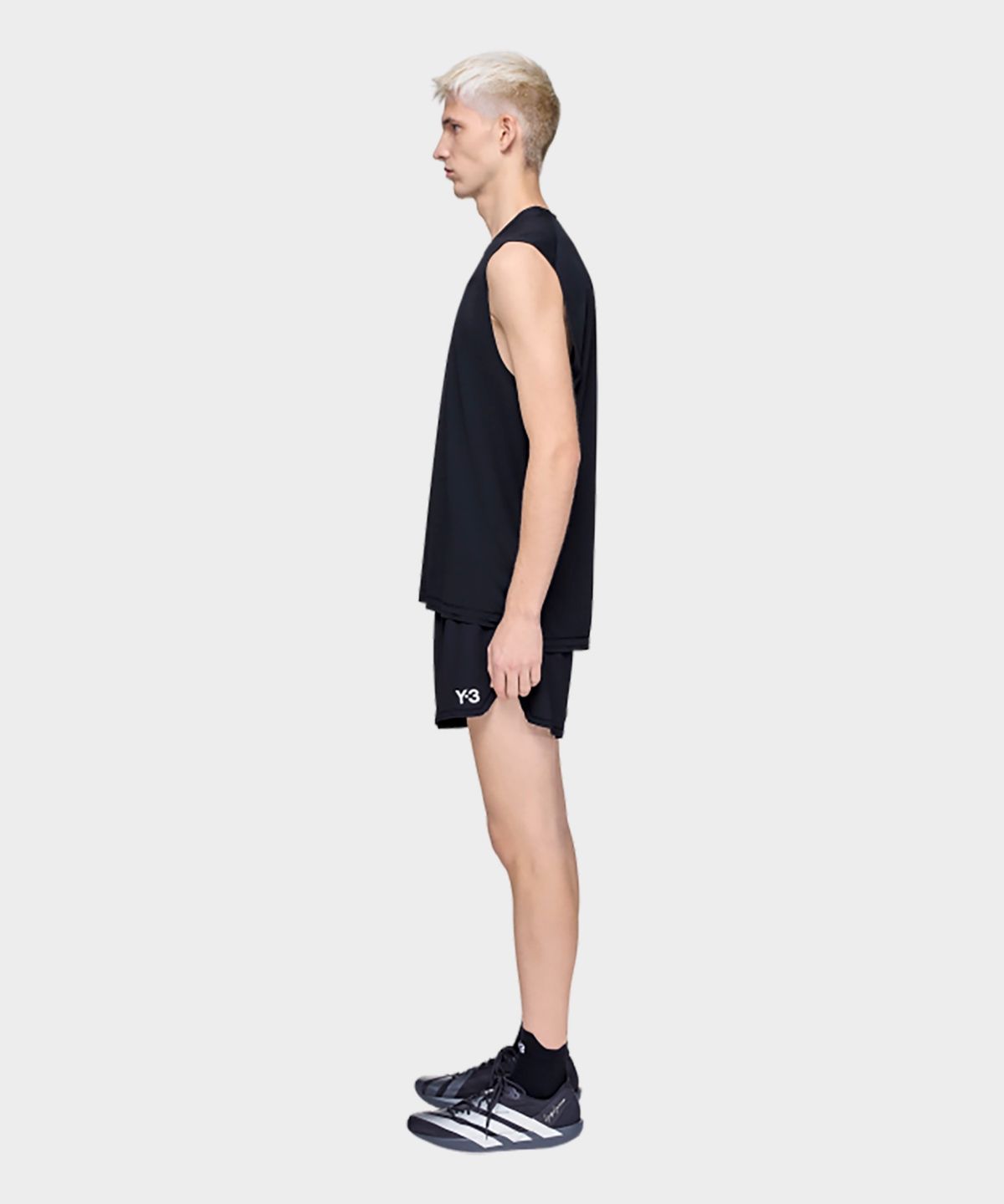 와이쓰리(Y-3) (M) 러닝 탱크 탑 블랙 M RUN TANK RC BLACK