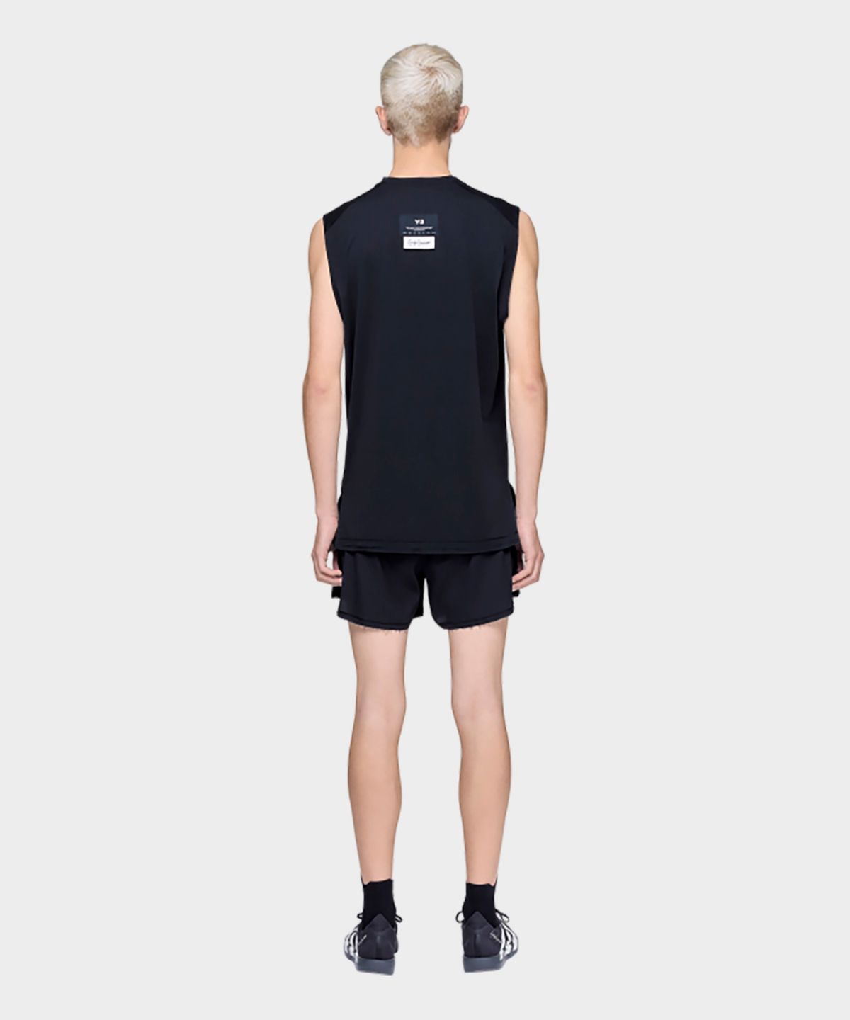 와이쓰리(Y-3) (M) 러닝 탱크 탑 블랙 M RUN TANK RC BLACK