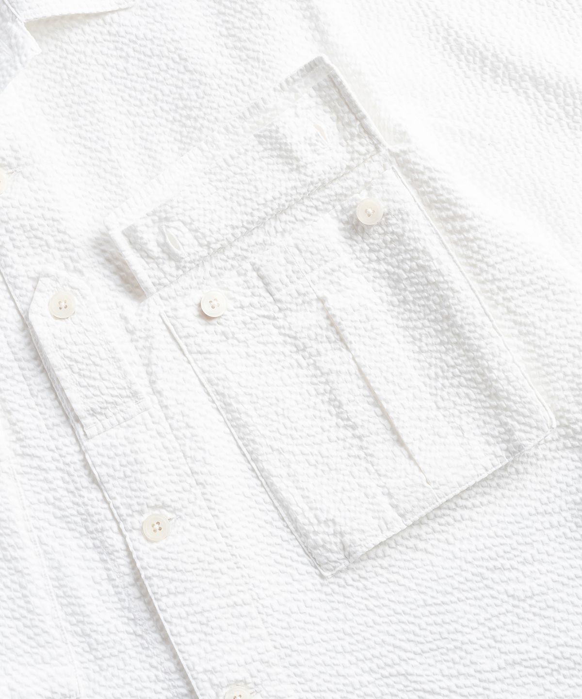 와일드 브릭스(WILD BRICKS) W25 SEERSUCKER MILITARY SHIRT (white)