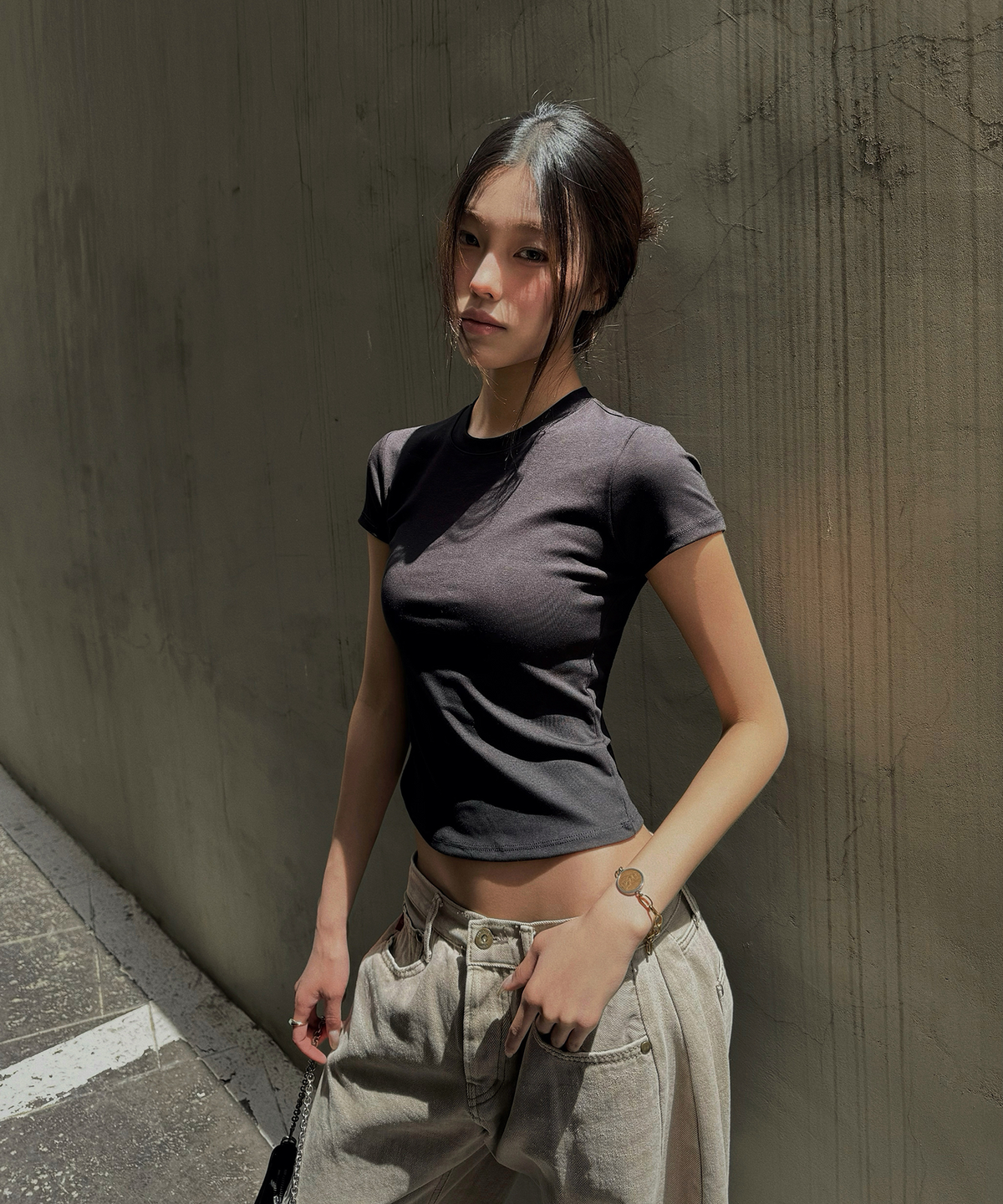 릿지서울(RITZYSEOUL) [2PACK] 캡내장_데일리 슬림핏 반팔티