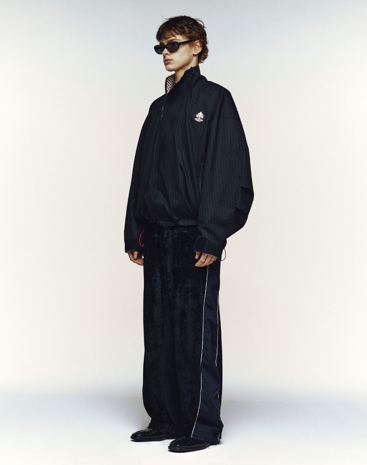 오디너리피플(ORDINARY PEOPLE) RE : Reversible Athletic Stripe Zip_up Jacket [BLACK]