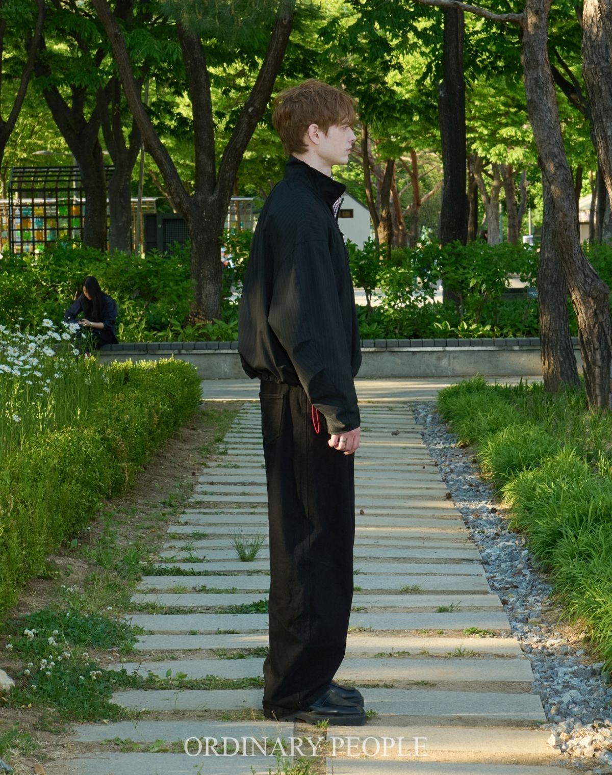 오디너리피플(ORDINARY PEOPLE) RE : Reversible Athletic Stripe Zip_up Jacket [BLACK]