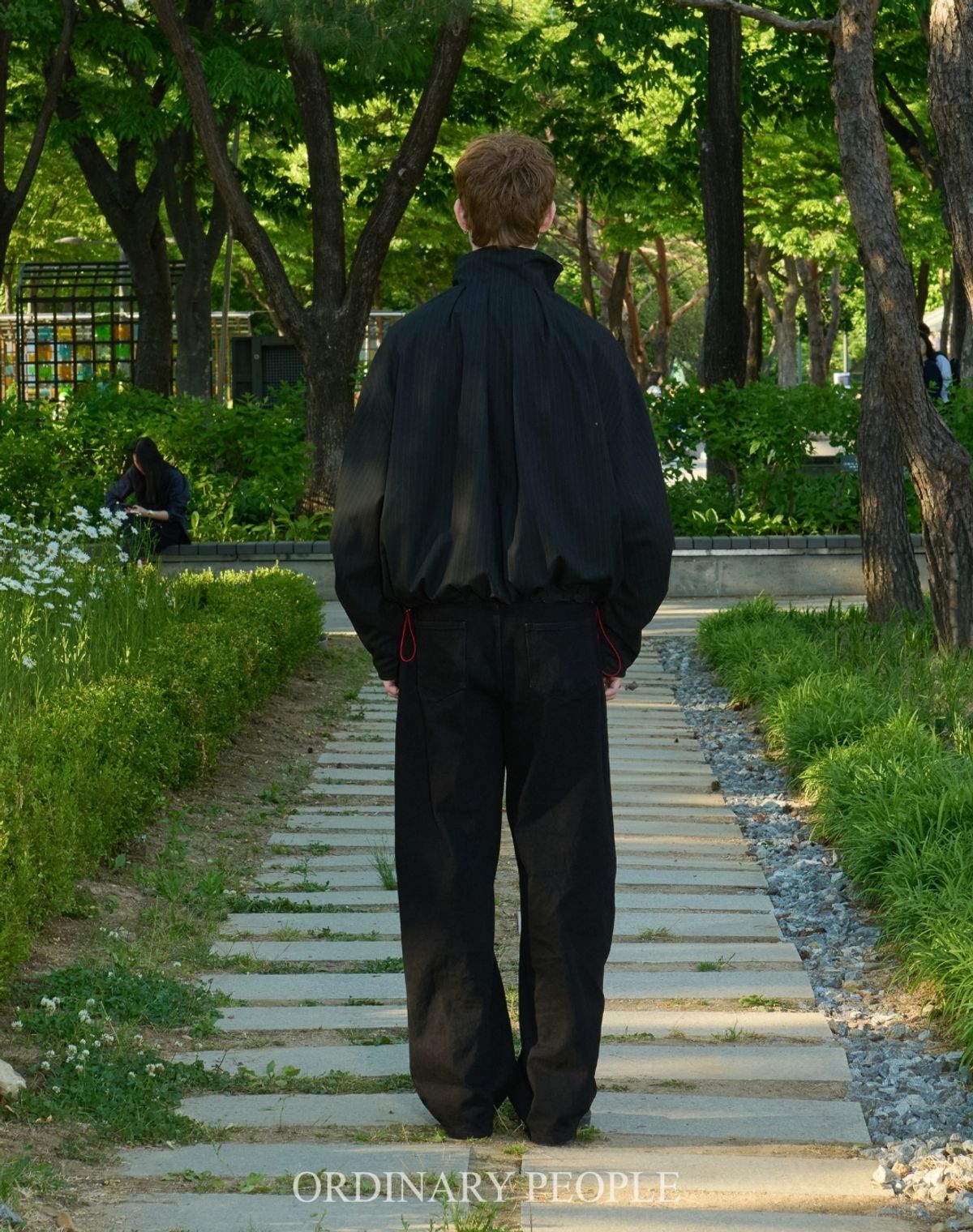 오디너리피플(ORDINARY PEOPLE) RE : Reversible Athletic Stripe Zip_up Jacket [BLACK]