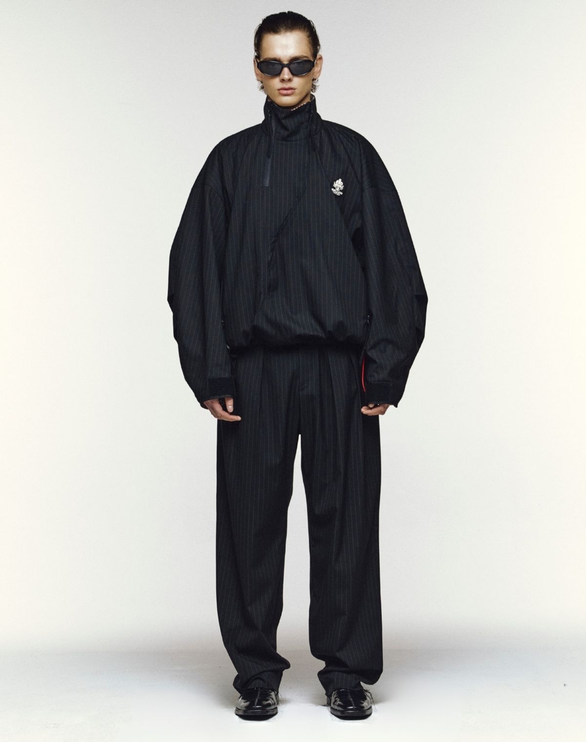 오디너리피플(ORDINARY PEOPLE) RE : Reversible Athletic Stripe Zip_up Jacket [BLACK]