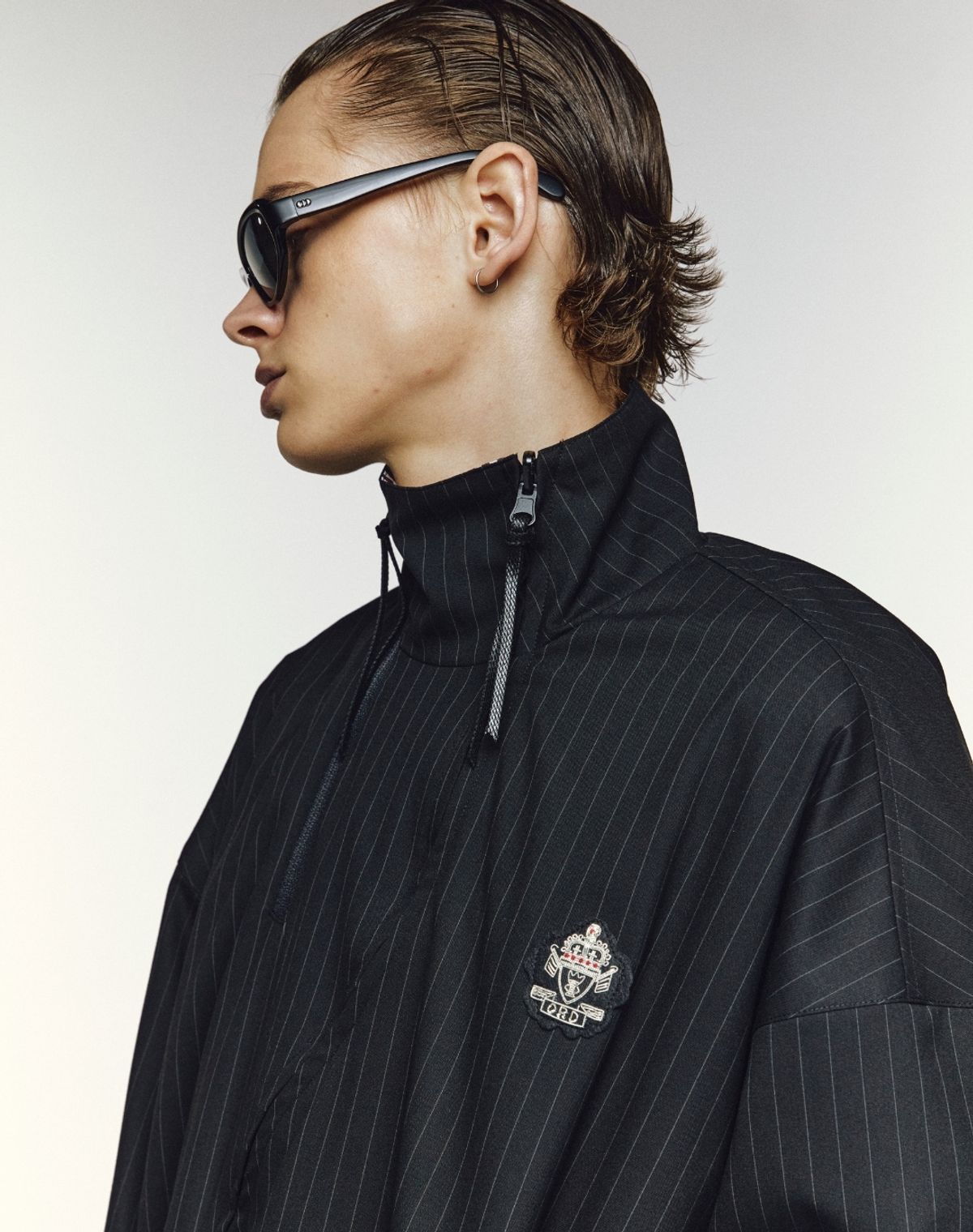 오디너리피플(ORDINARY PEOPLE) RE : Reversible Athletic Stripe Zip_up Jacket [BLACK]