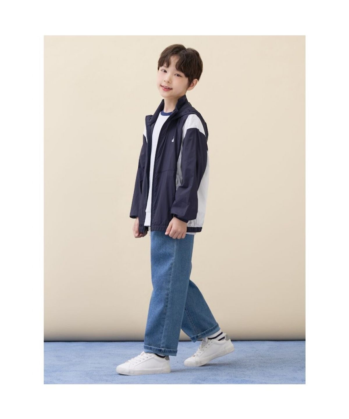 빈폴 키즈(BEANPOLE KIDS) 에어리 바람막이 점퍼 - 네이비 (BI6339U02R)