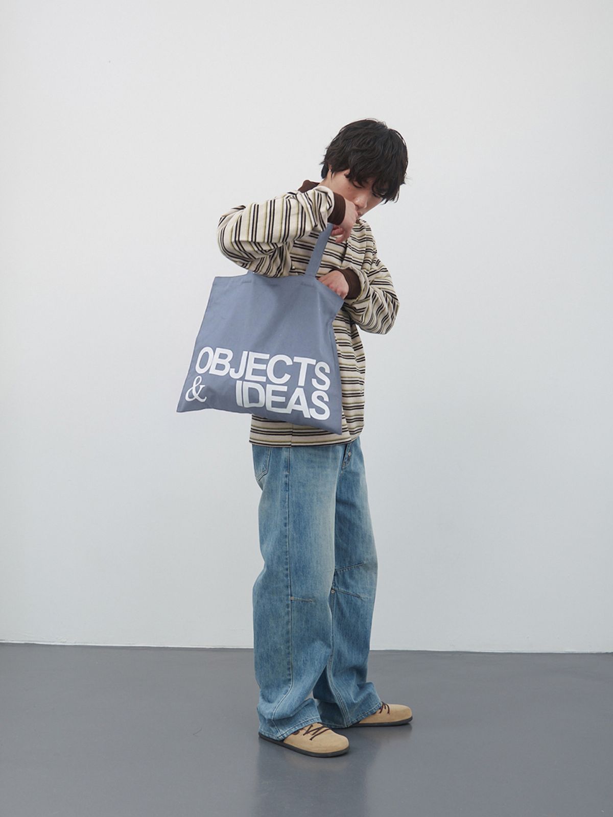 기준 맨(KIJUN MEN) Objects&Ideas Tote Bag Sky Blue