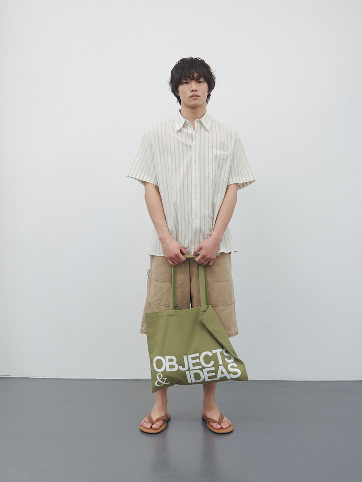 기준 맨(KIJUN MEN) Objects&Ideas Tote Bag Olive