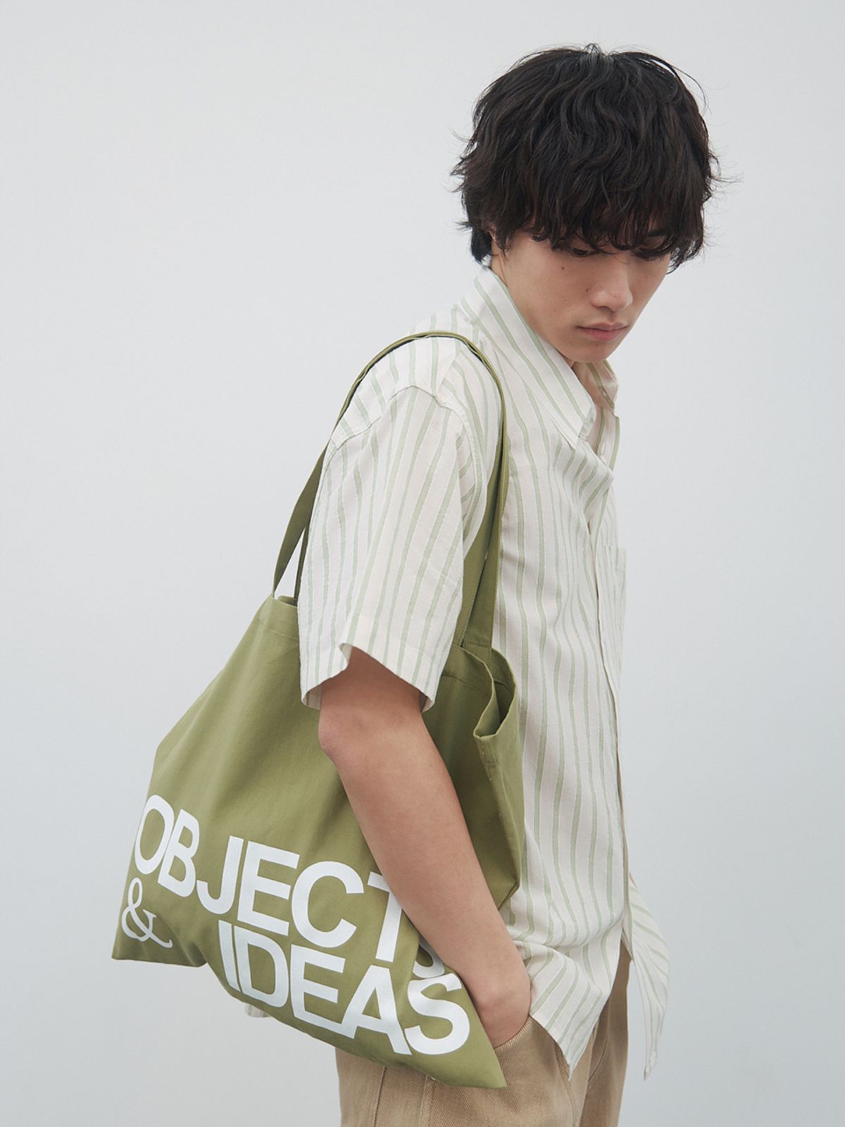 기준 맨(KIJUN MEN) Objects&Ideas Tote Bag Olive