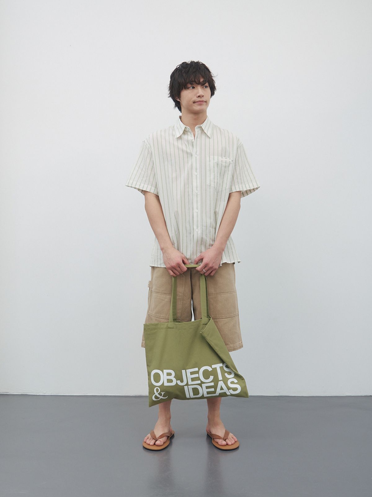 기준 맨(KIJUN MEN) Objects&Ideas Tote Bag Olive