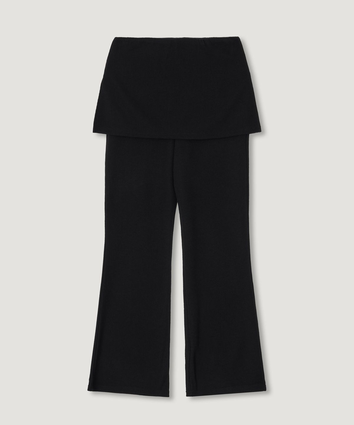 페르브(FERV) Layered Skirt-Pants - Black
