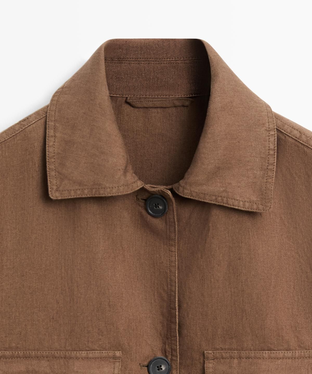 마시모두띠(MASSIMO DUTTI) 벨트 디테일 포켓 린넨 블레이저