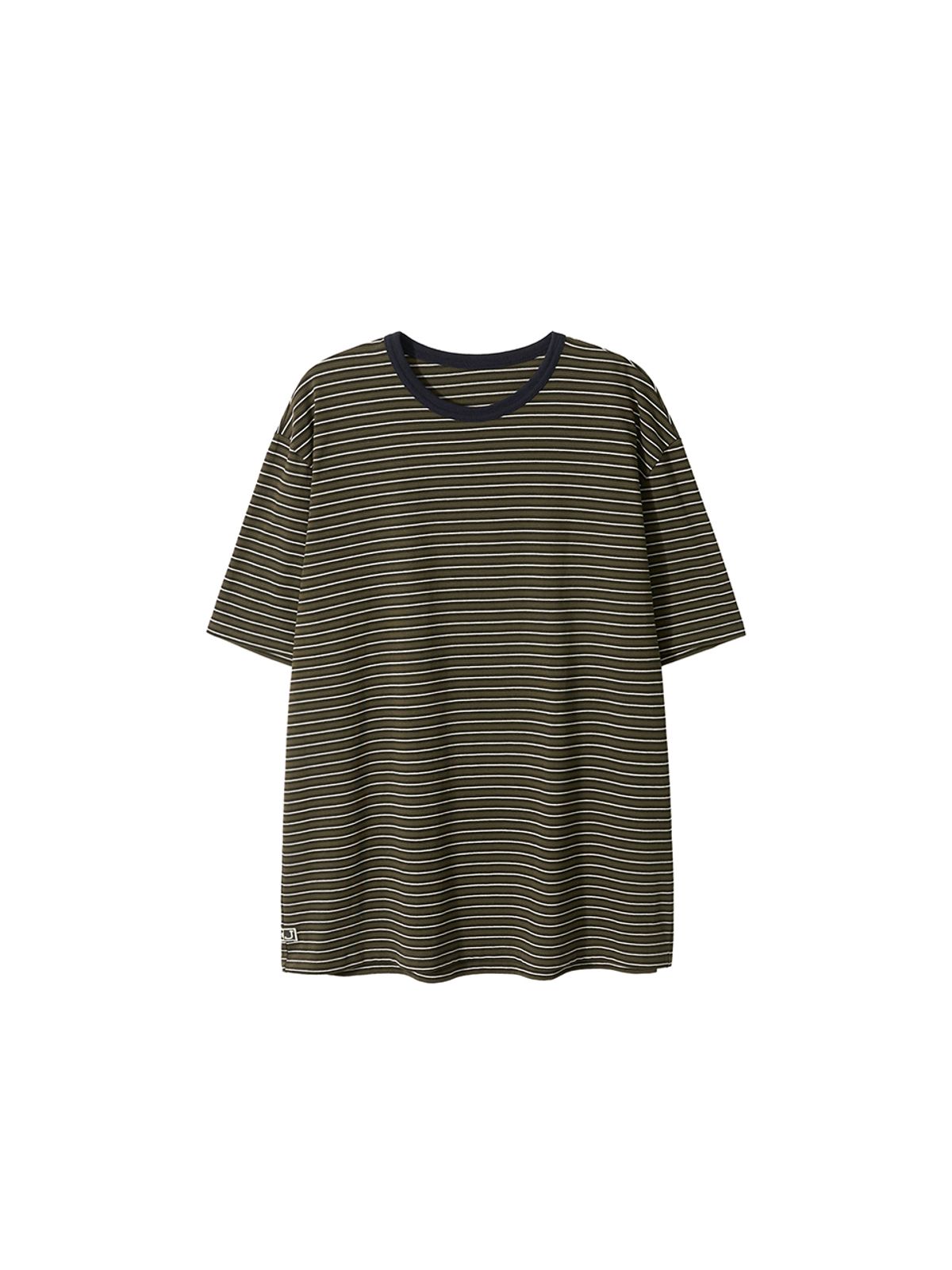 기준 맨(KIJUN MEN) Soft Border Tee Khaki