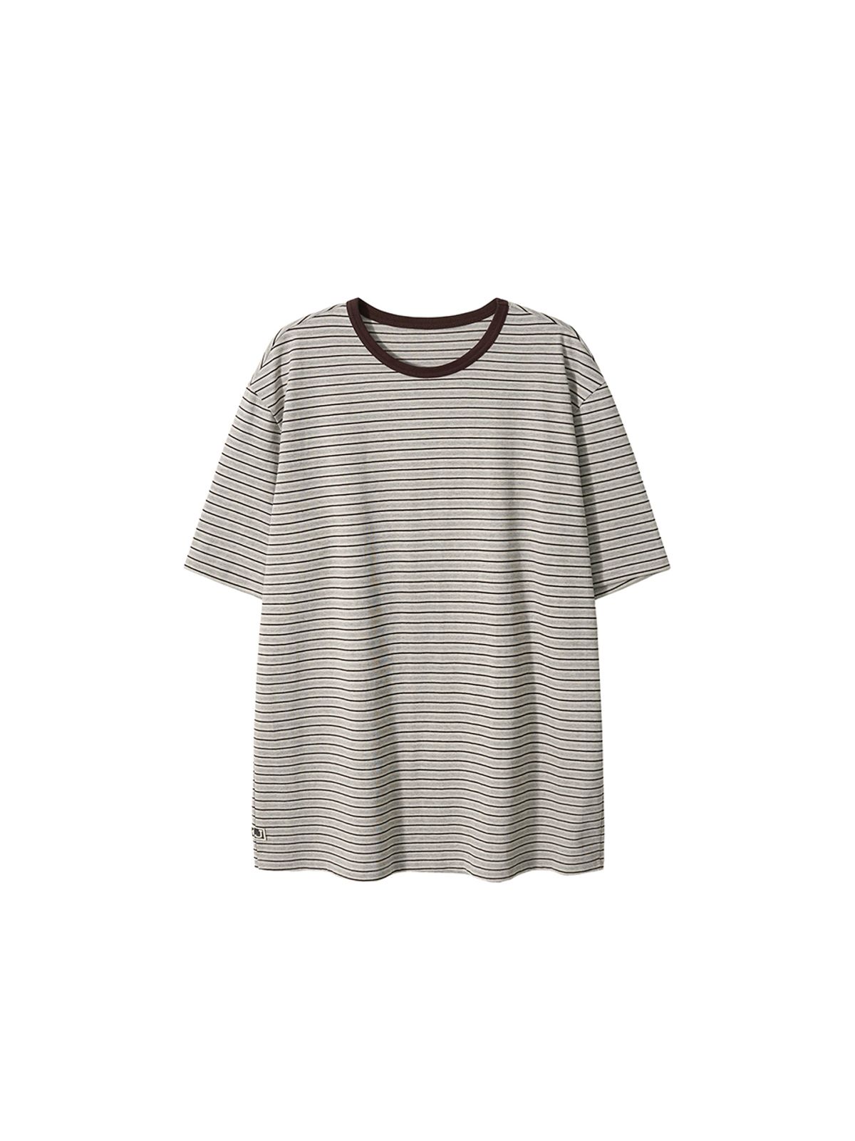 기준 맨(KIJUN MEN) Soft Border Tee Melange Grey