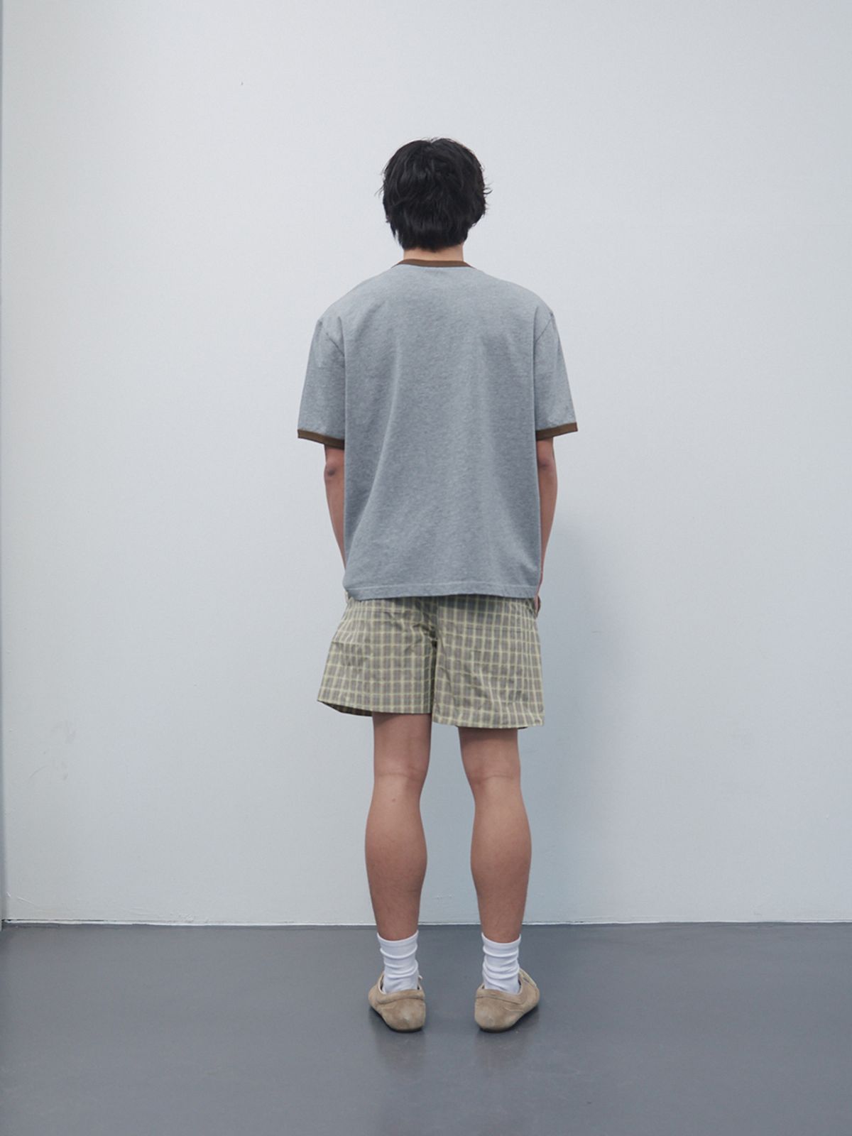 기준 맨(KIJUN MEN) Kewt Ringer Tee Melange Grey