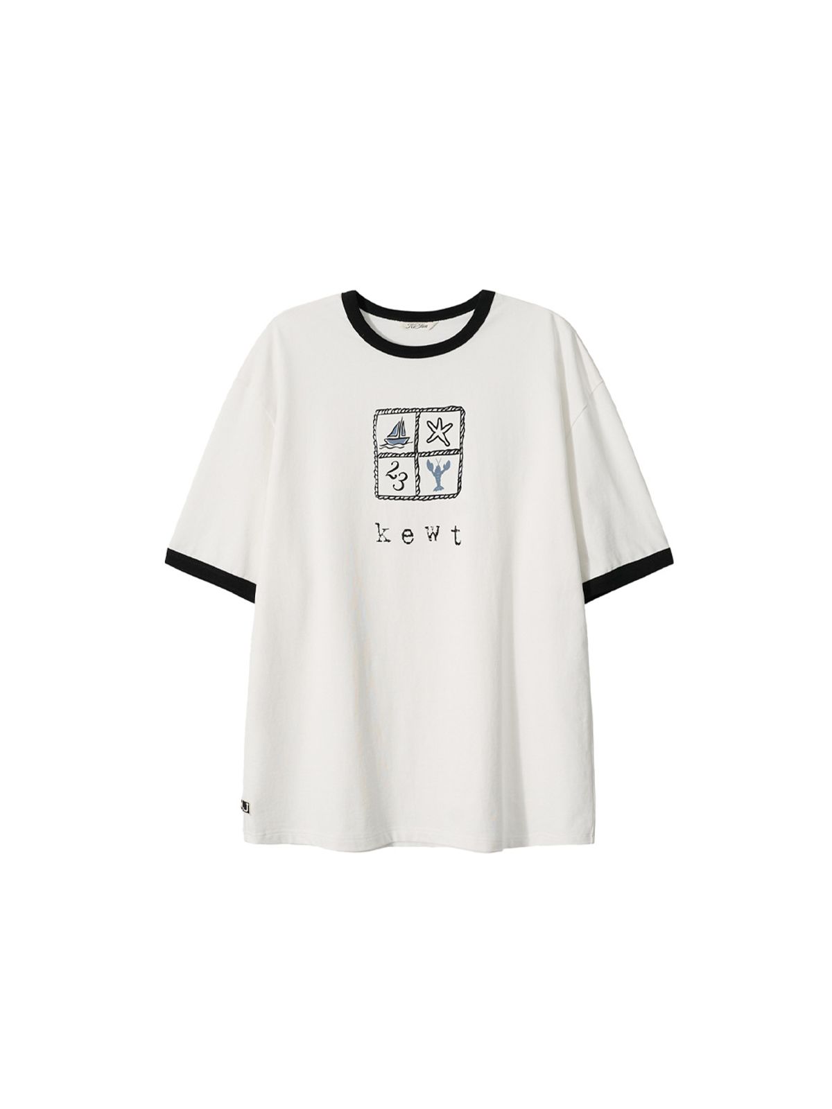 기준 맨(KIJUN MEN) Kewt Ringer Tee Off-White