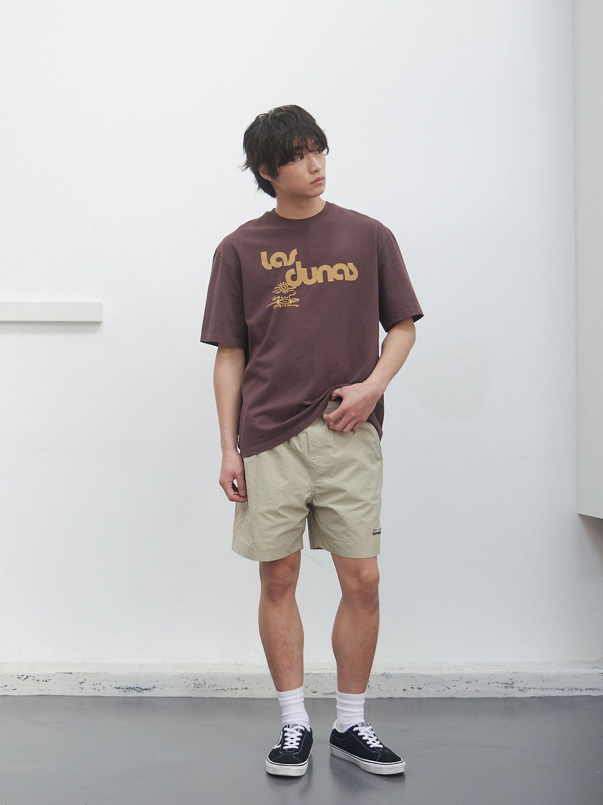 기준 맨(KIJUN MEN) Las Dunas Tee Brown