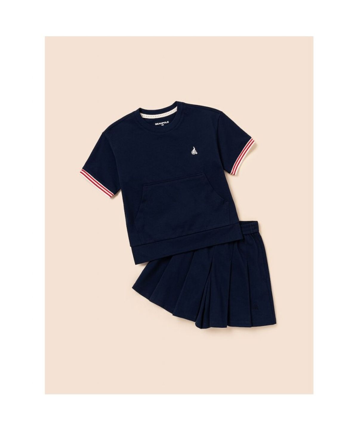 빈폴 키즈(BEANPOLE KIDS) 여아 포켓 포인트 피케 상하 세트 - 네이비 (BI6342G05R)