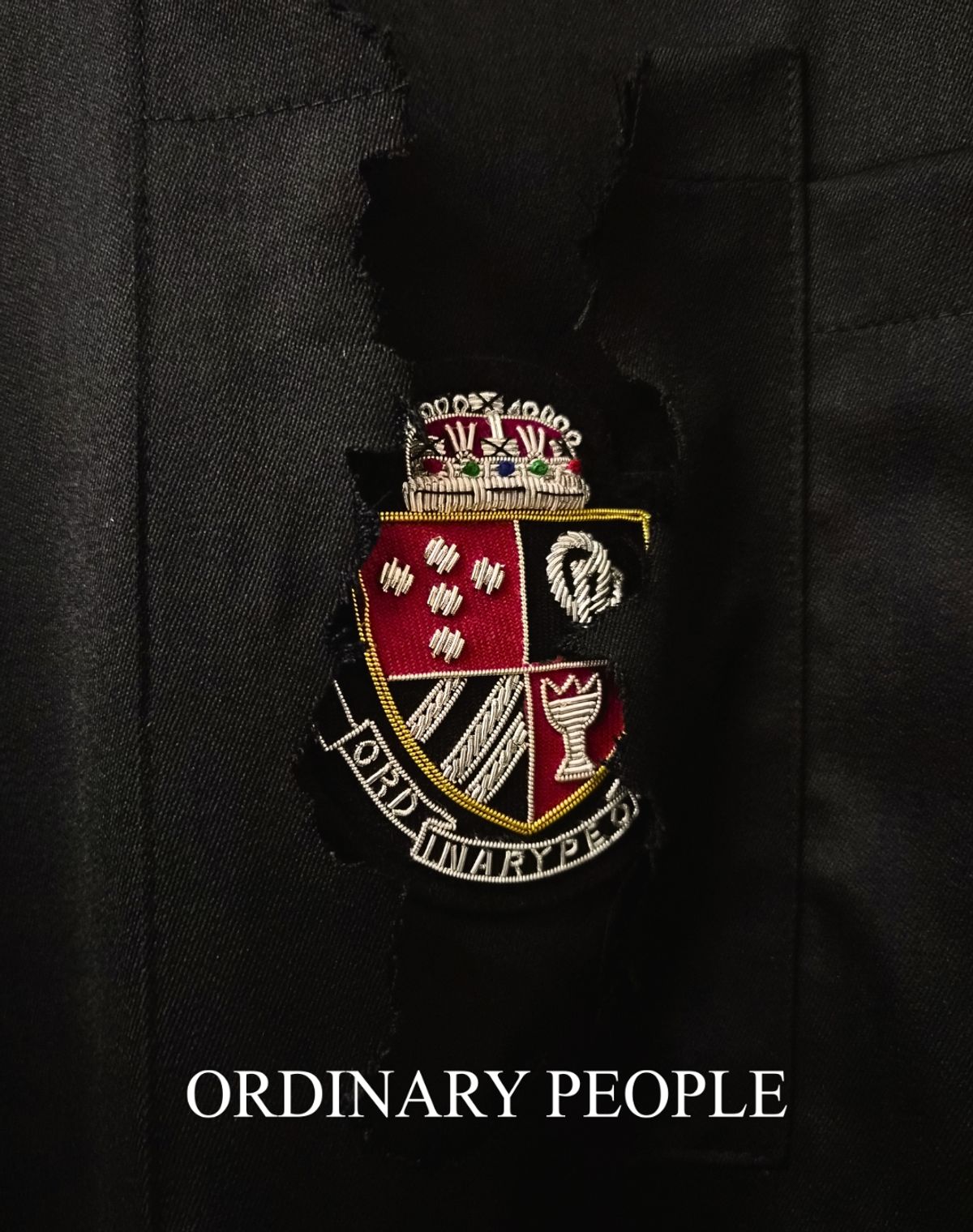오디너리피플(ORDINARY PEOPLE) RE : Wappen Panel Harrington Jacket [BLACK]