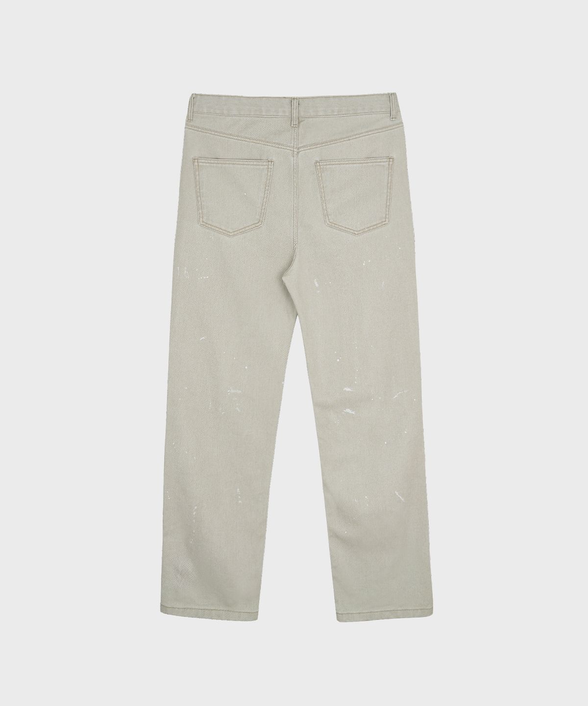 서피스에디션(SURFACE EDITION) PAINT SPLATTER COTTON TWILL PANTS STONE BEIGE