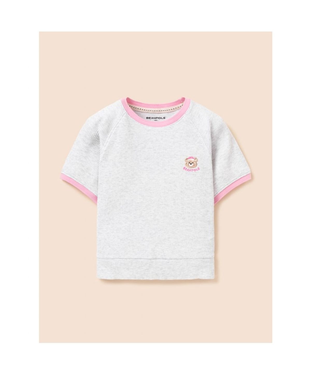 빈폴 키즈(BEANPOLE KIDS) 여아 달이 포인트 와플 상하 세트 - 라이트 그레이 (BI6342G042)