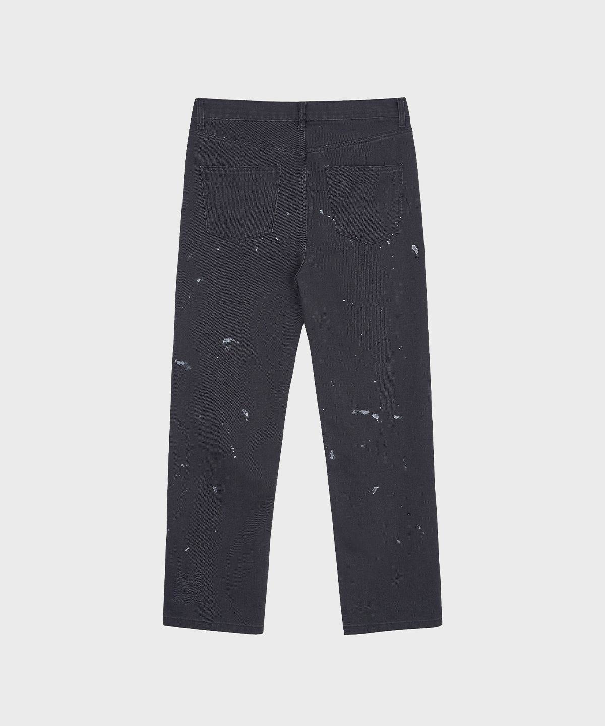 서피스에디션(SURFACE EDITION) PAINT SPLATTER COTTON TWILL PANTS BLACK