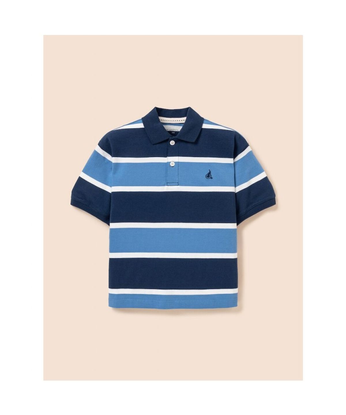 빈폴 키즈(BEANPOLE KIDS) 빅 멀티 스트라이프 칼라 티셔츠 - 네이비 (BI6342U09R)
