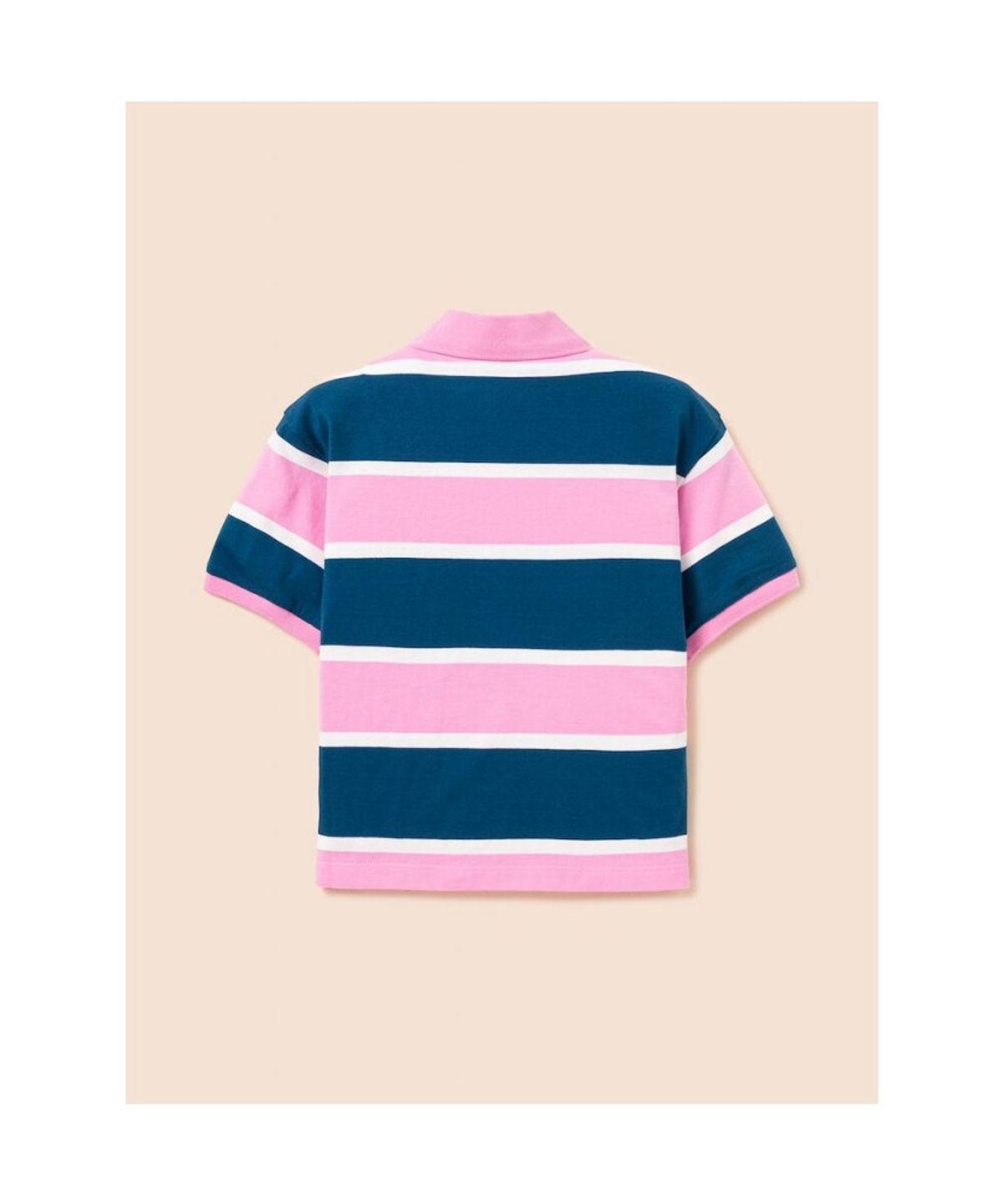 빈폴 키즈(BEANPOLE KIDS) 빅 멀티 스트라이프 칼라 티셔츠 - 라이트 핑크 (BI6342U09Y)