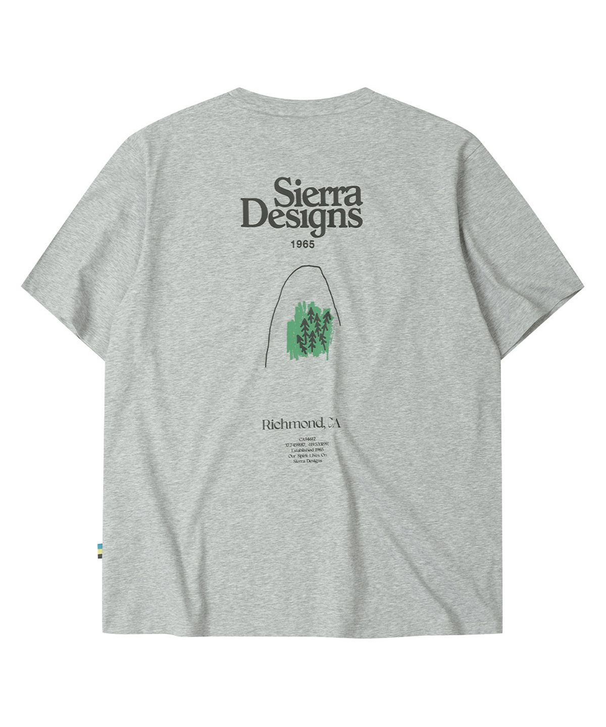 시에라디자인(SIERRA DESIGNS) 리치몬드 로고 칠라이트(CHILL-LITE) 숏슬리브 MELANGE GREY