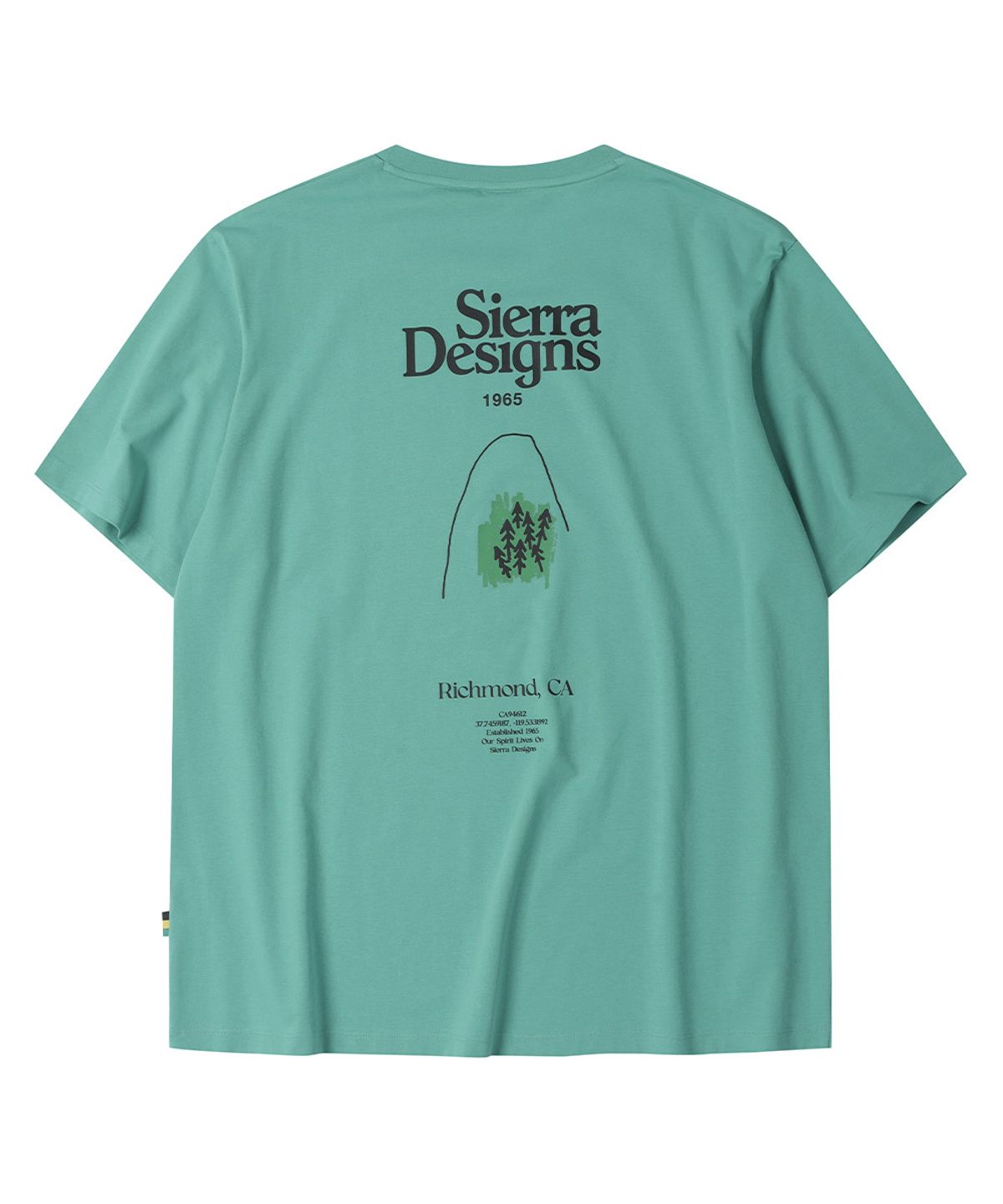 시에라디자인(SIERRA DESIGNS) 리치몬드 로고 칠라이트(CHILL-LITE) 숏슬리브 BLUE GREEN