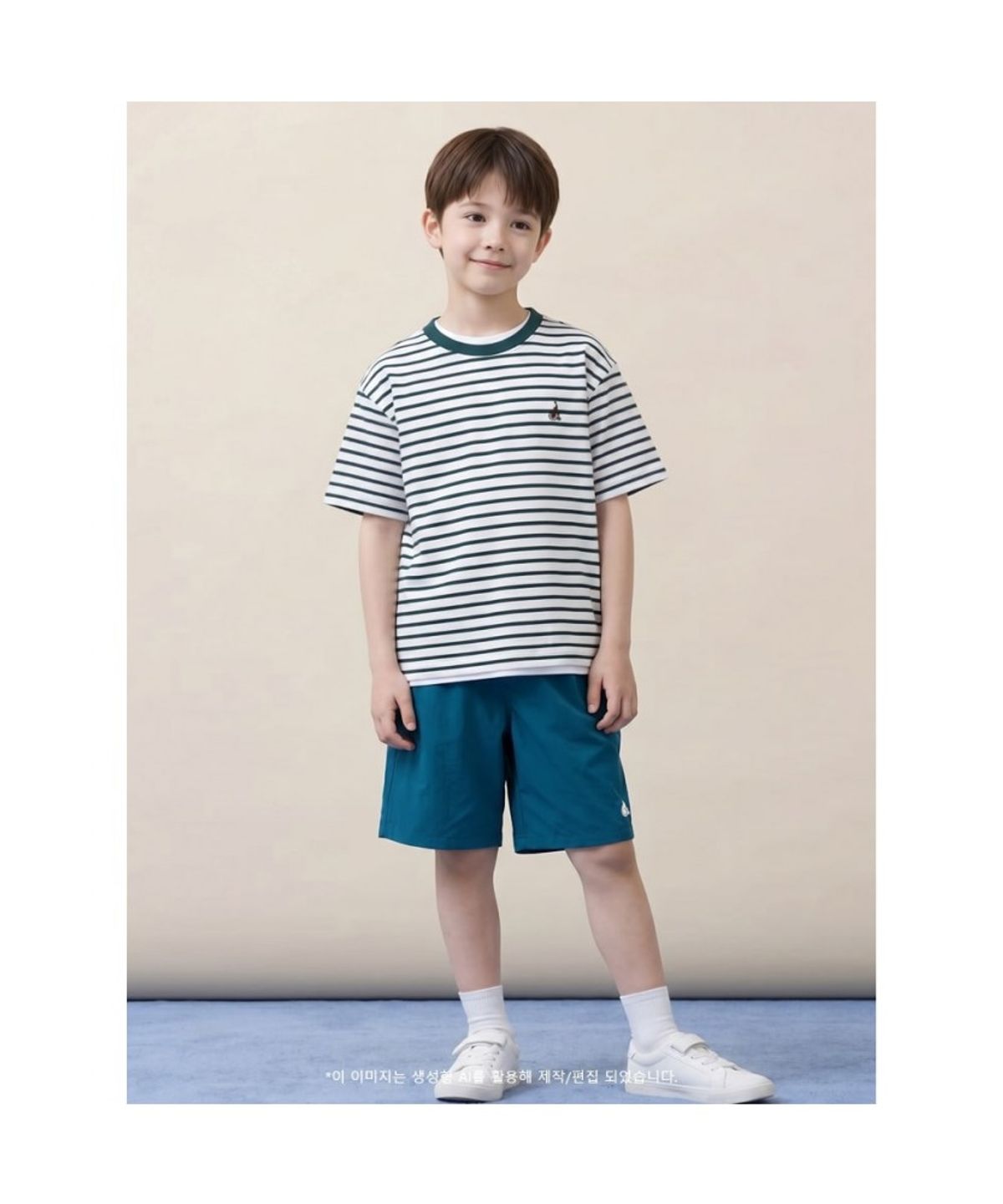 빈폴 키즈(BEANPOLE KIDS) 베이직 멀티 화섬 반바지 - 그린 (BI6325U04M)