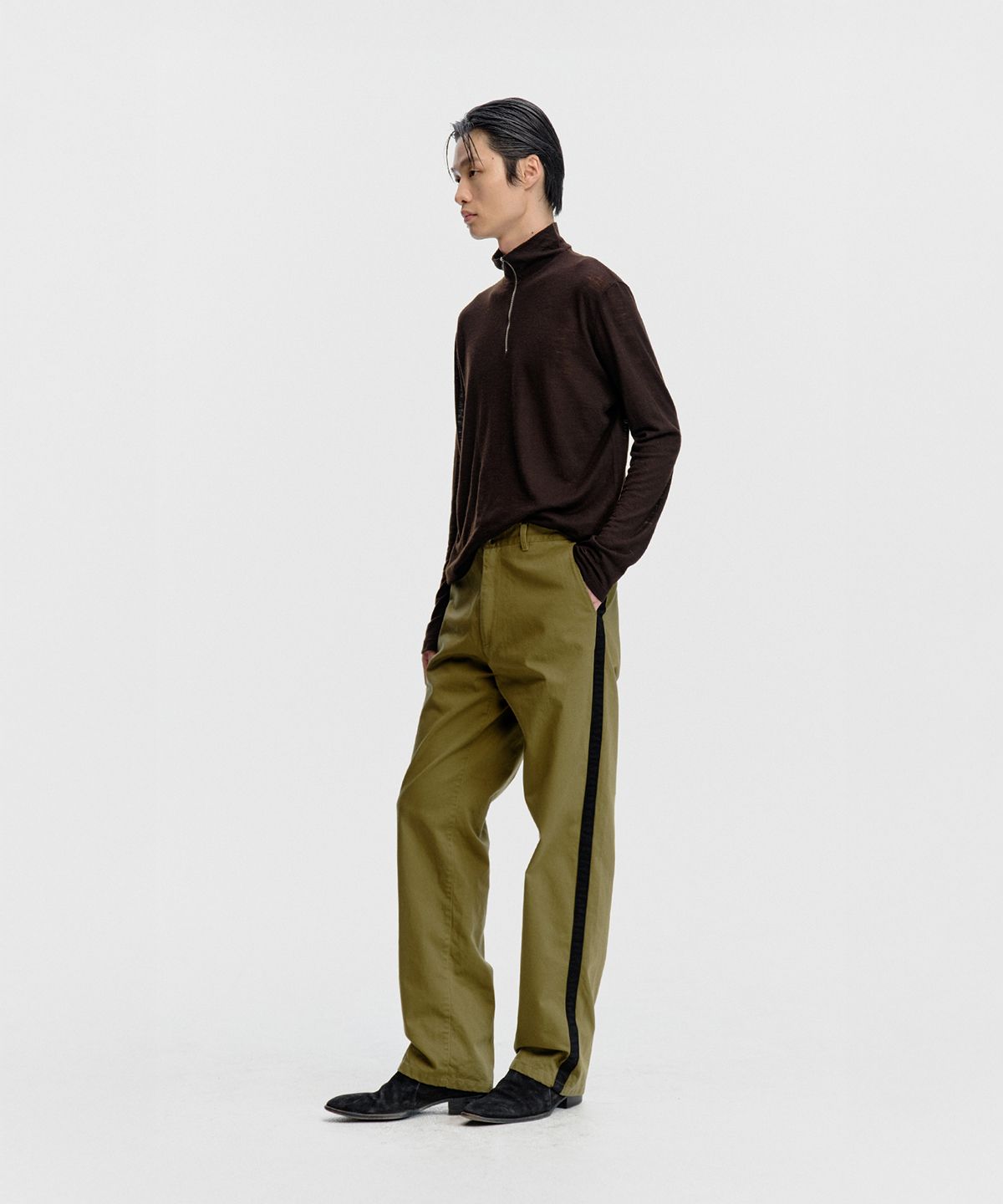 서피스에디션(SURFACE EDITION) SIDE LINE HOOK PANTS BEIGE