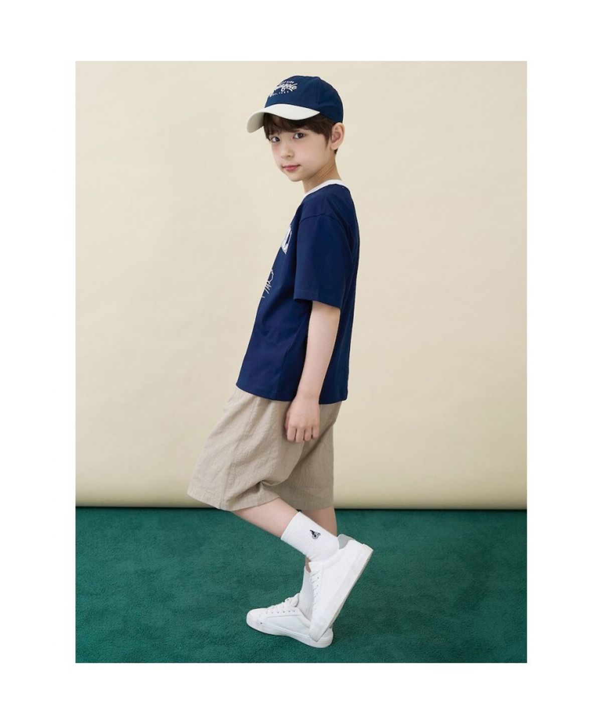 빈폴 키즈(BEANPOLE KIDS) 곰돌이 달이 빅 아트웍 반팔 티셔츠  네이비 (BI6342U06R)