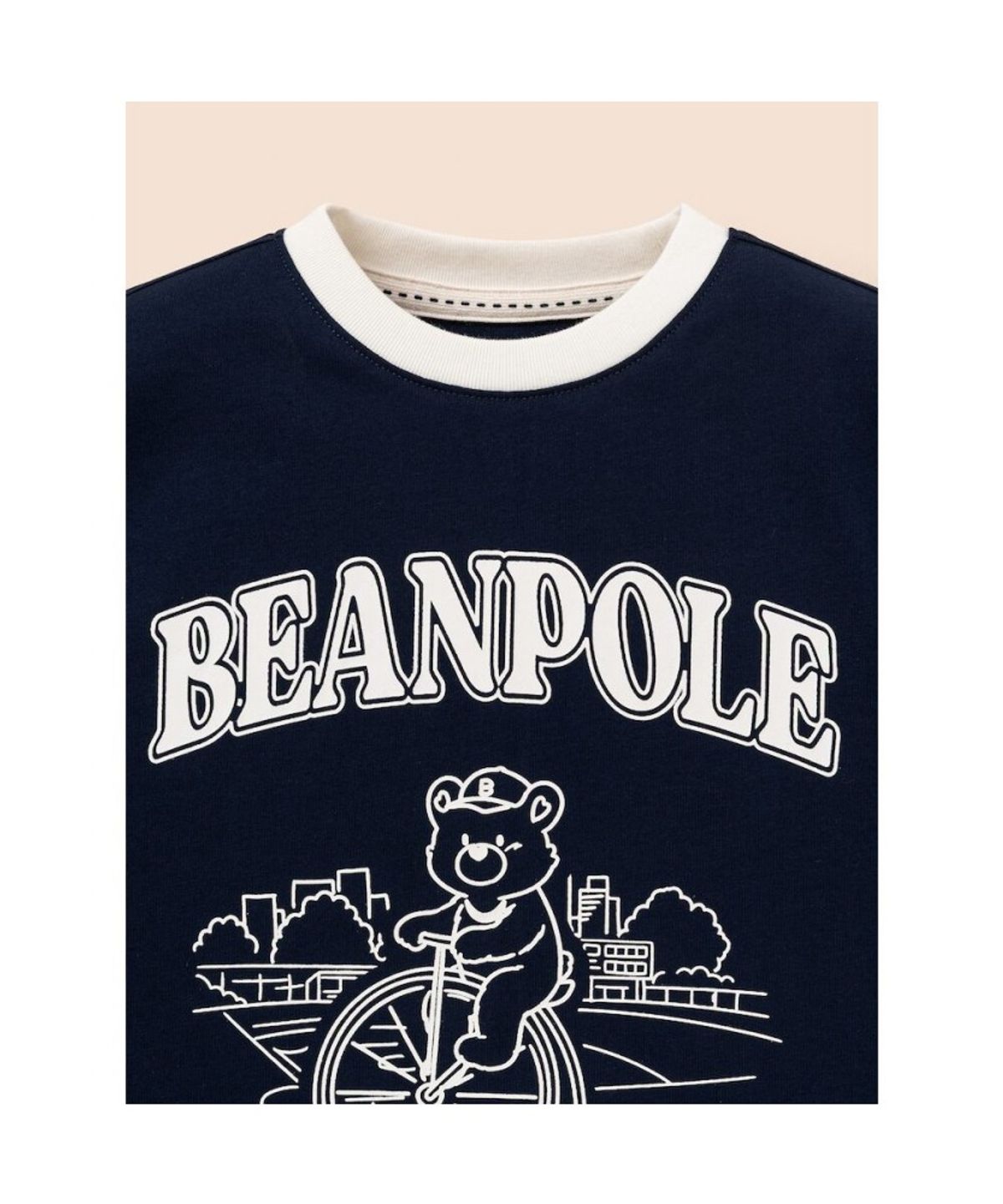 빈폴 키즈(BEANPOLE KIDS) 곰돌이 달이 빅 아트웍 반팔 티셔츠  네이비 (BI6342U06R)