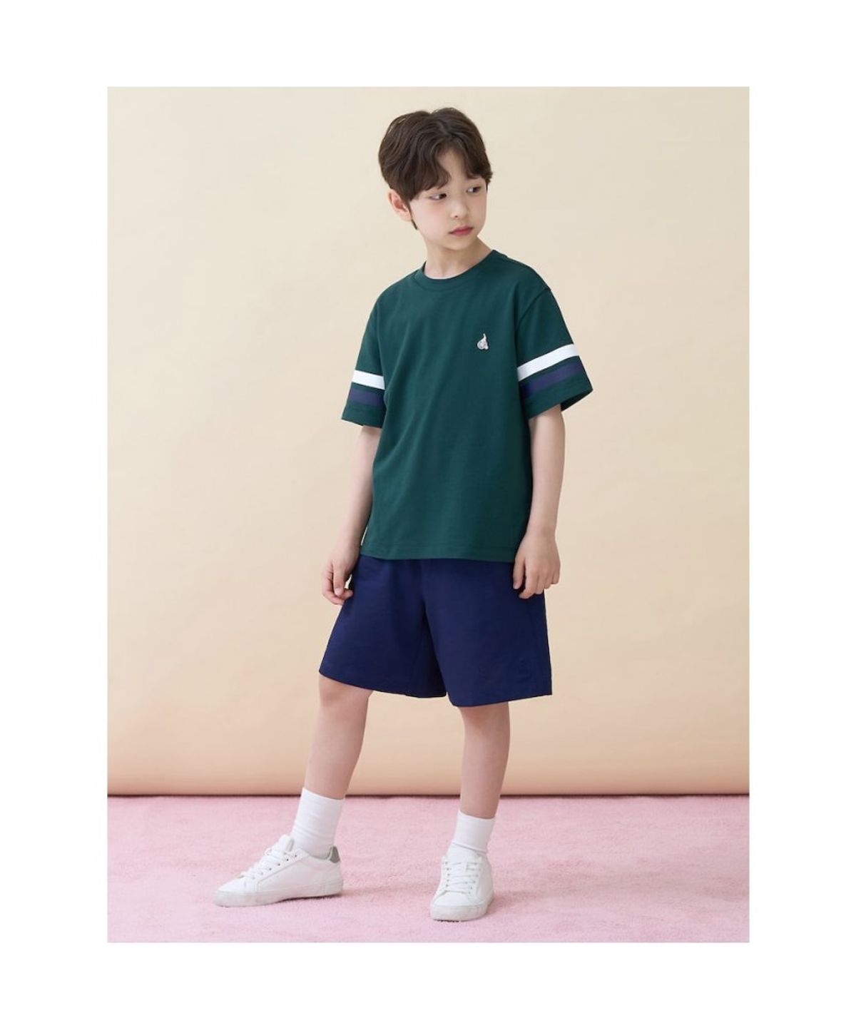 빈폴 키즈(BEANPOLE KIDS) 피케 반소매 상하세트  그린 (BI6342U07M)
